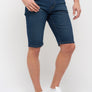 Short jean recyclé - Coupe slim - Ton clair