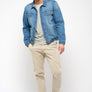 Veste en jean recyclé- Ton clair