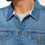 Veste en jean recyclé- Ton clair