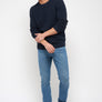 Pantalon jean recyclé - Coupe slim - Ton clair