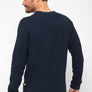 Pull col rond, manches raglan - Marine - 100% recyclé