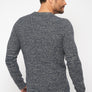 Pull col rond - Bleu gris - 100% recyclé