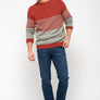 Pull col rond - bicolore - 100% recyclé